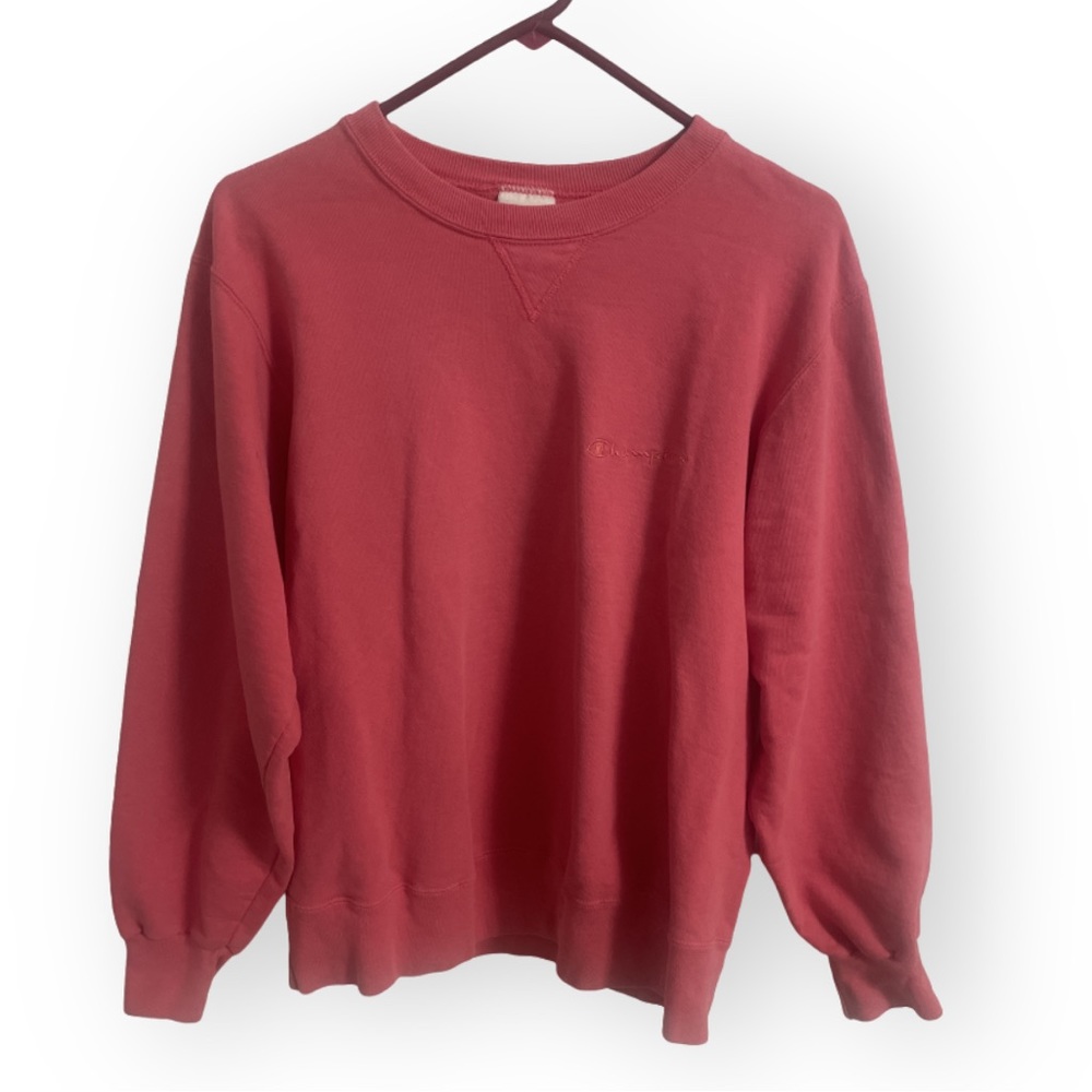 Pink champion crew neck women’s large